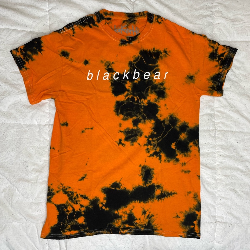 Blackbear Orange and Black Tie Dye T Shirt